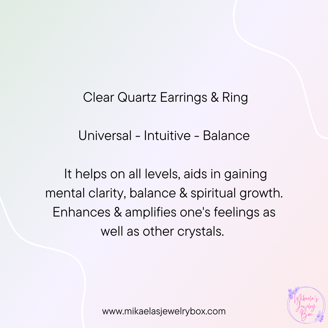 Amethyst Heart Earrings & Rings
