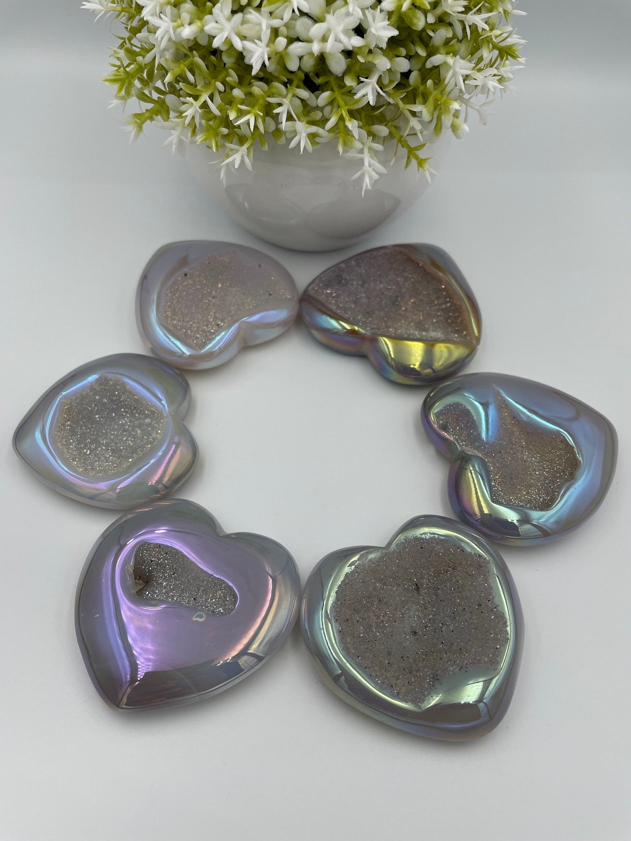 Druzy Crystal Heart