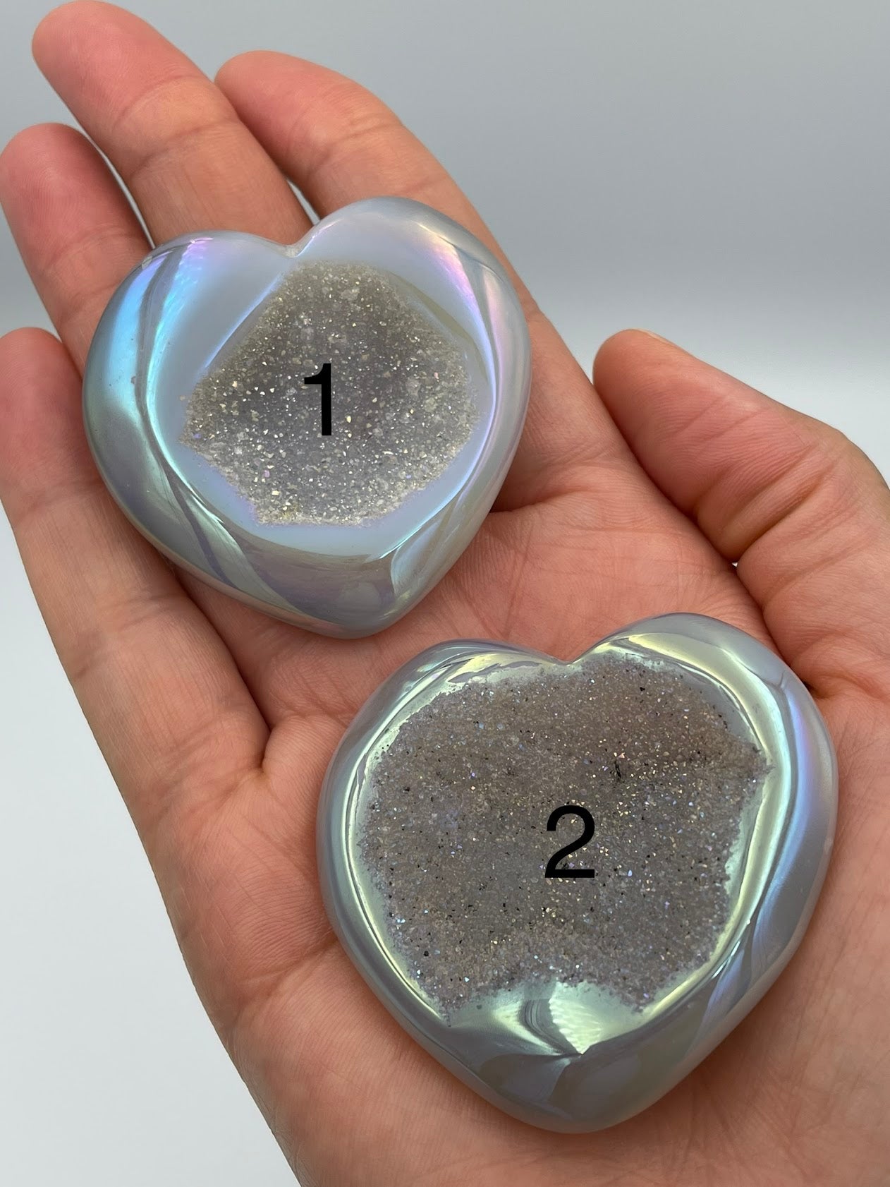 Druzy Crystal Heart