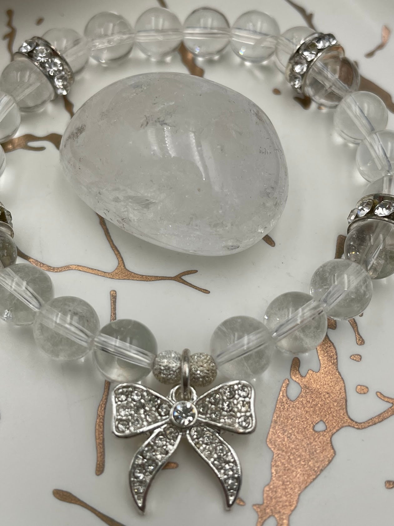 Clear Quartz Bracelet & Crystal Set