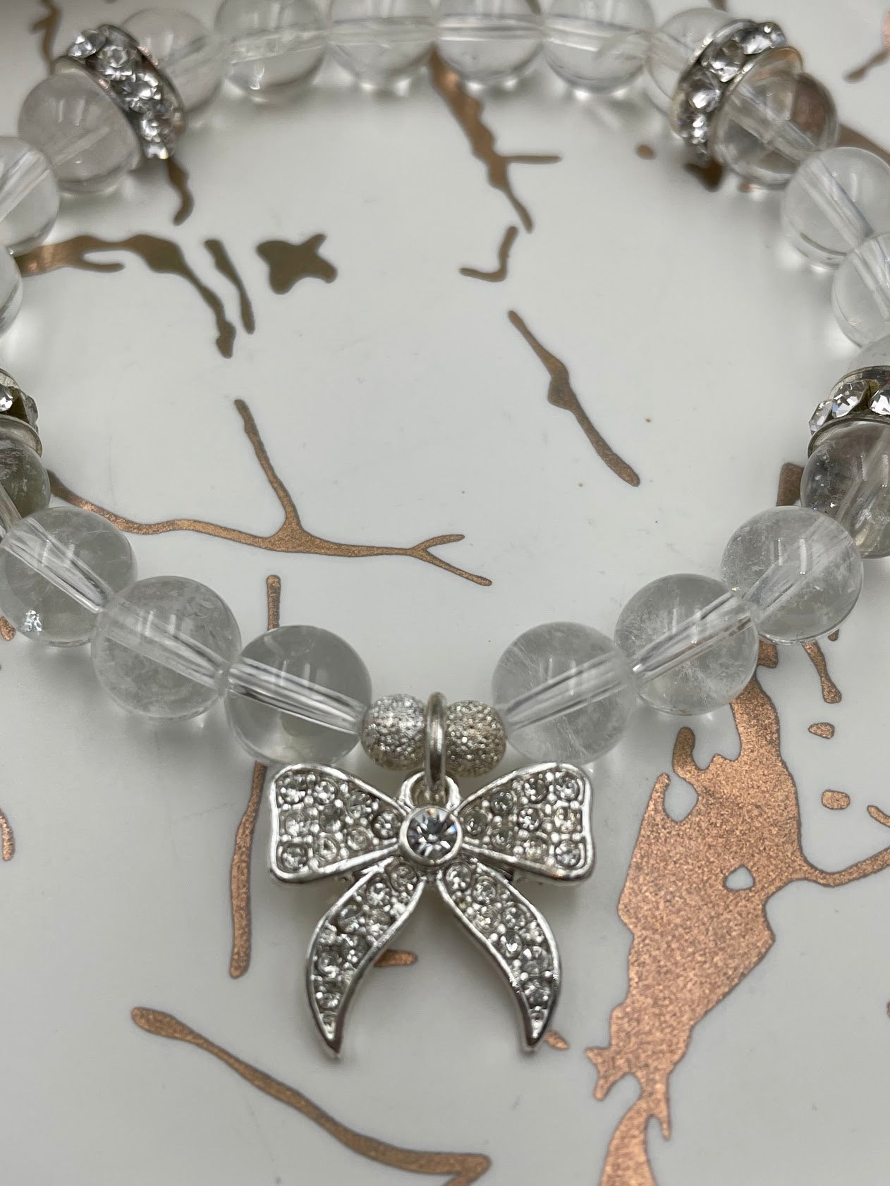 Clear Quartz Bracelet & Crystal Set
