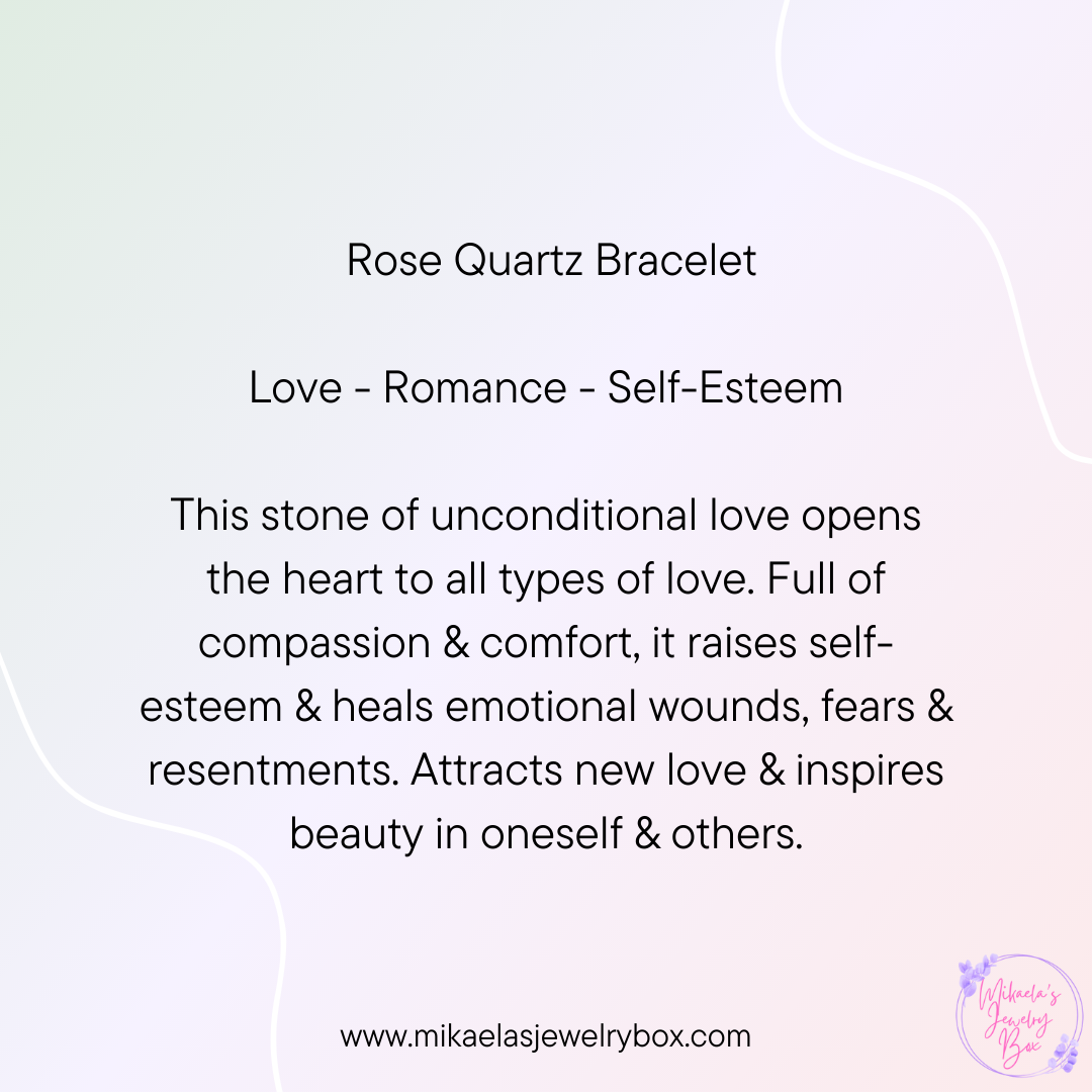 Rose Quartz Bracelet & Crystal Set