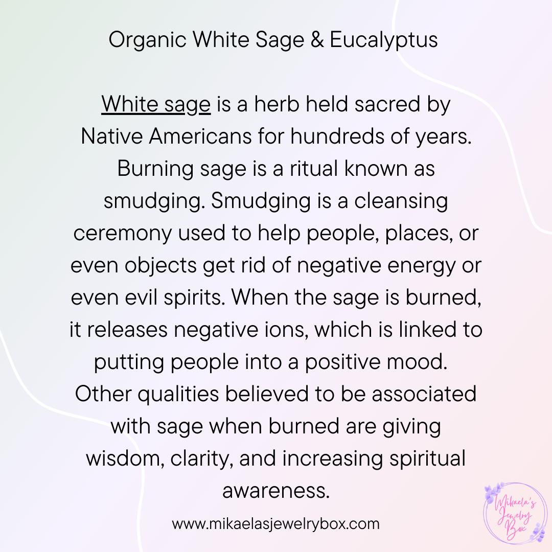 Organic White Sage & Eucalyptus