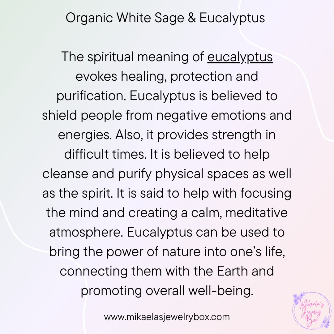 Organic White Sage & Eucalyptus