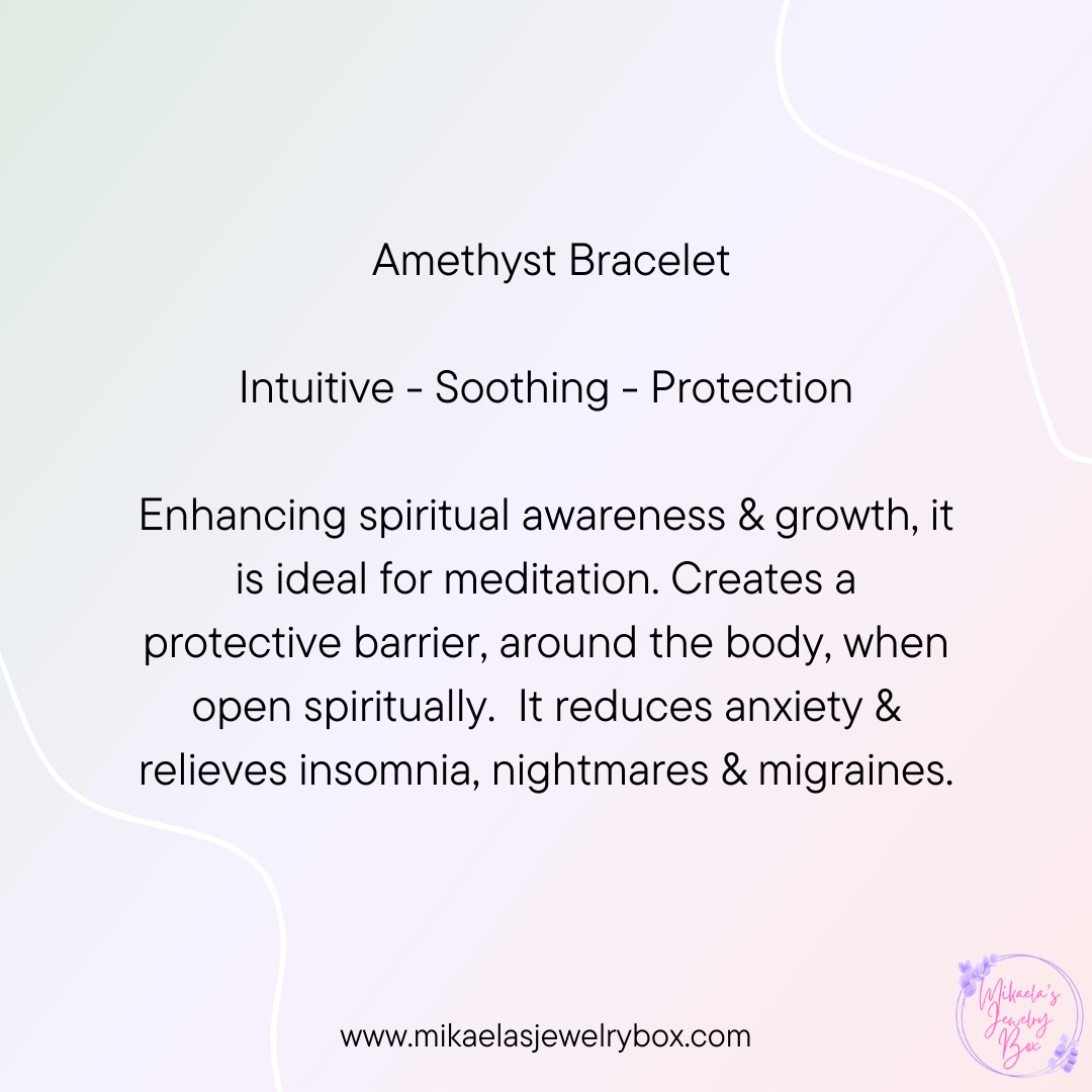 Amethyst Bracelet & Crystal Set