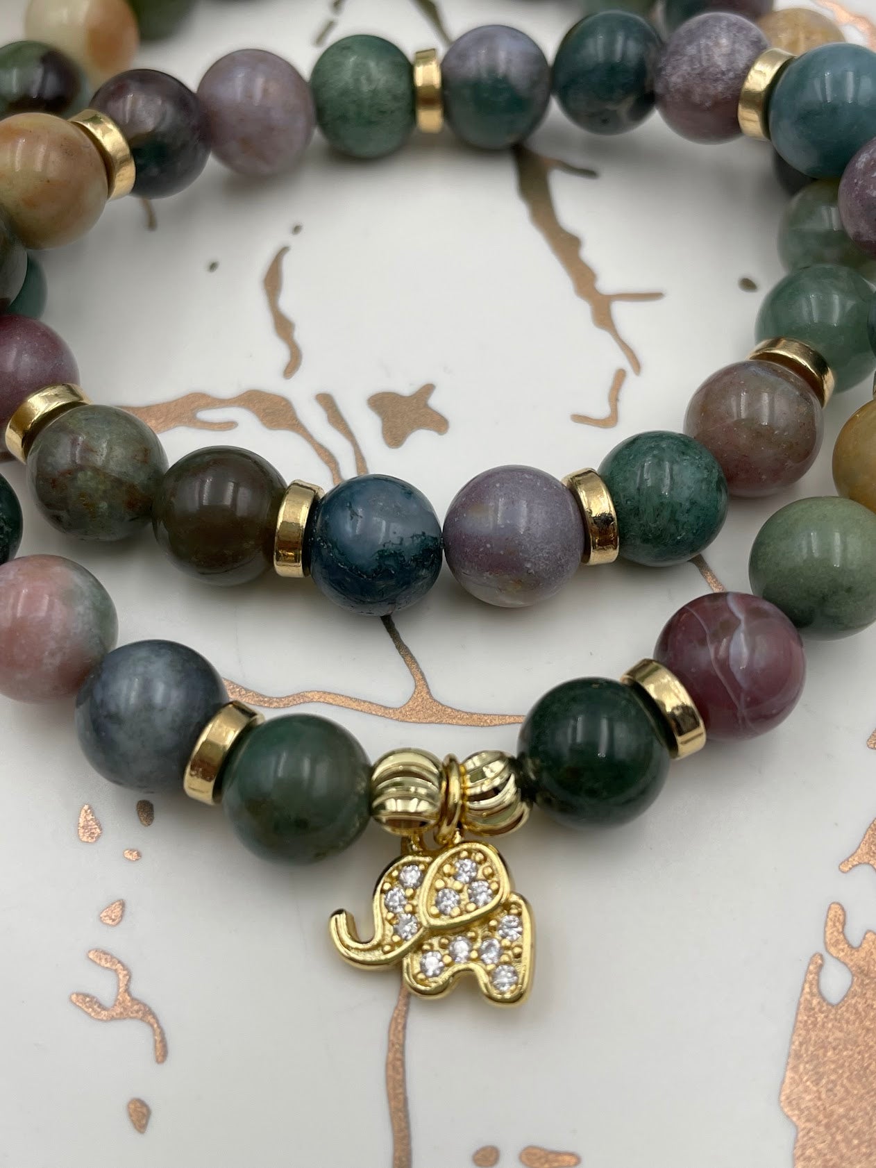 Indian Agate & Sage Set